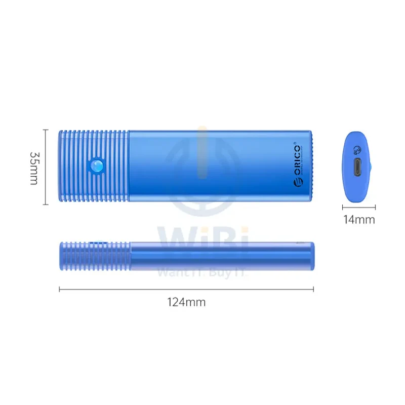 ORICO USB3.2 Gen2 Type-C M.2 NVMe SSD Enclosure - Blue