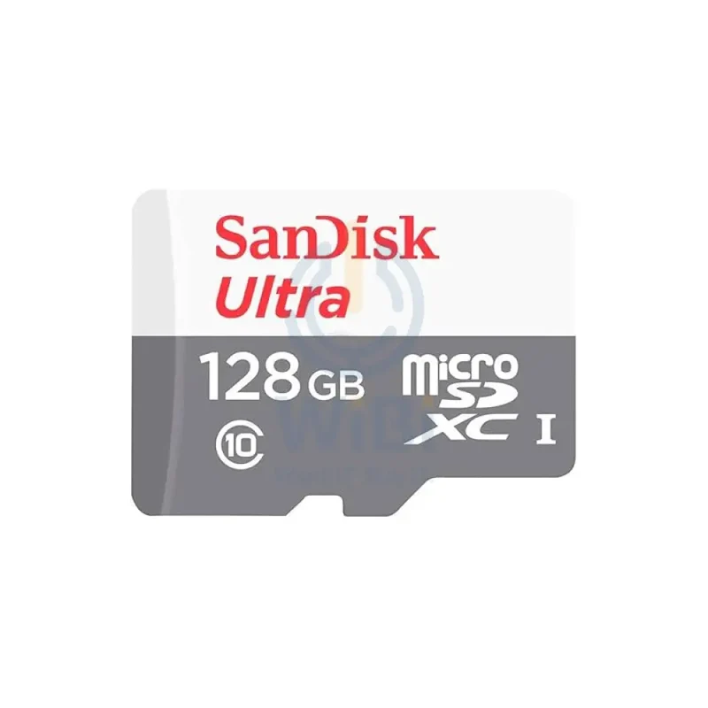 بطاقة ذاكرة سان ديسك ألترا microSDHC/microSDXC UHS-I، سعة 128 جيجابايت، سرعة تصل إلى 100 ميجابايت/ثانية