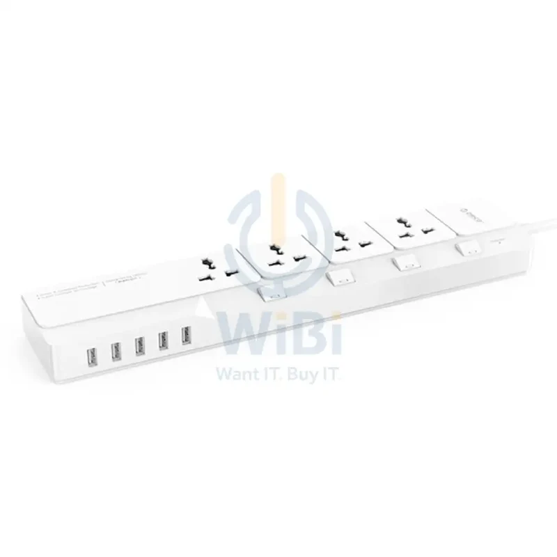 ORICO Surge Protector With 5 USB Ports - White