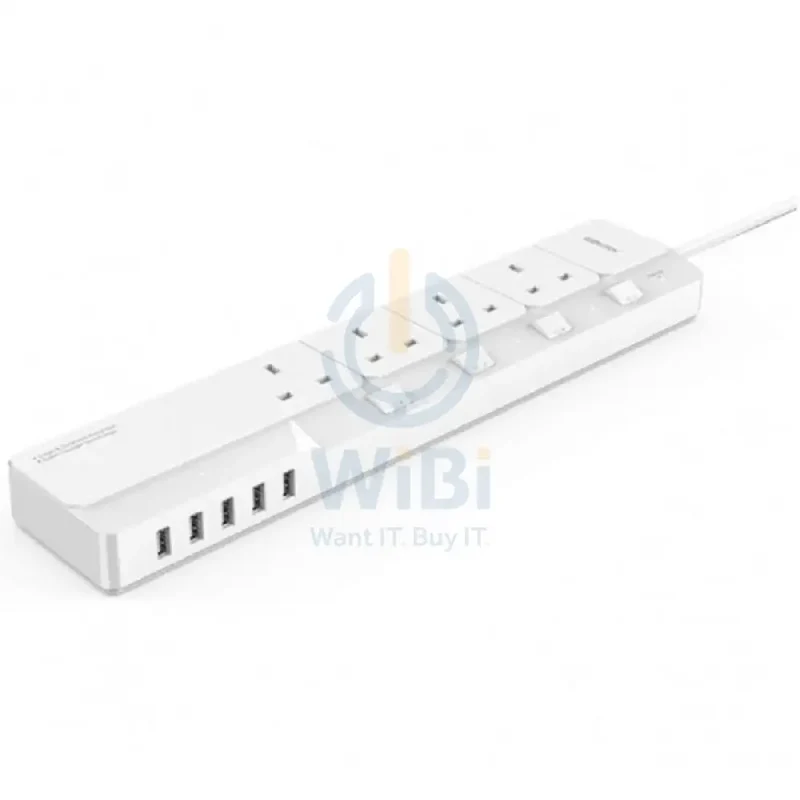 ORICO Surge Protector With 5 USB Ports - White