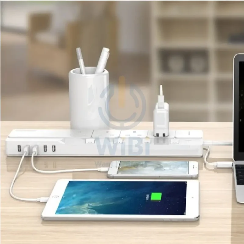 ORICO Surge Protector With 5 USB Ports - White