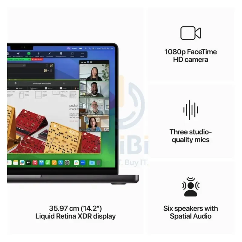 Apple MacBook Pro - 14.2" / M3 Pro / 12-Core CPU / 18-Core GPU / 36GB RAM / 512GB SSD / Arb/Eng / Space Black / 1YW