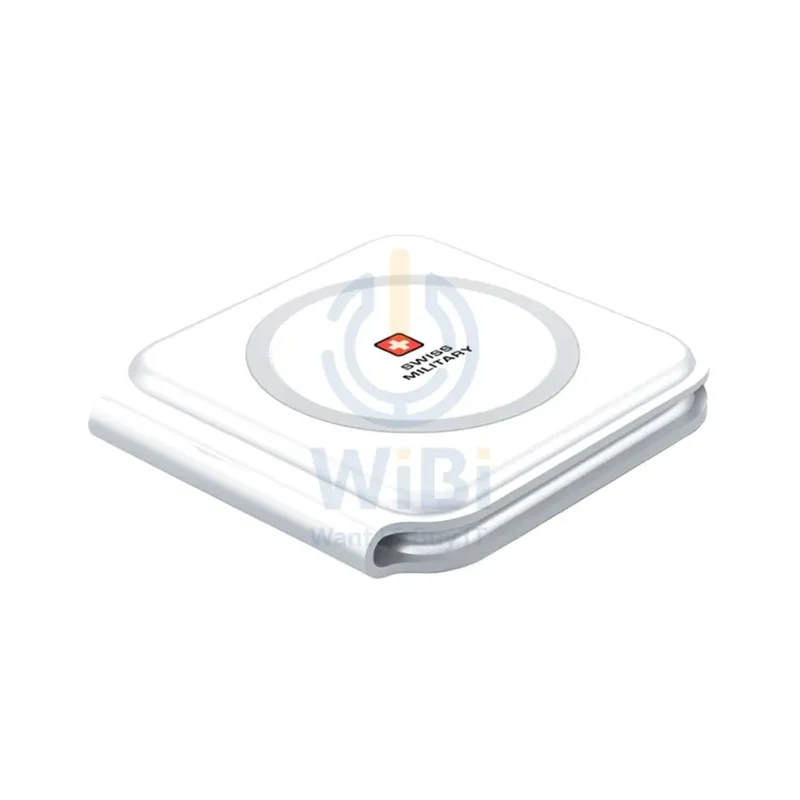 Swiss Military MagSafe Power Portable 2 in 1 Wireless Charger - White