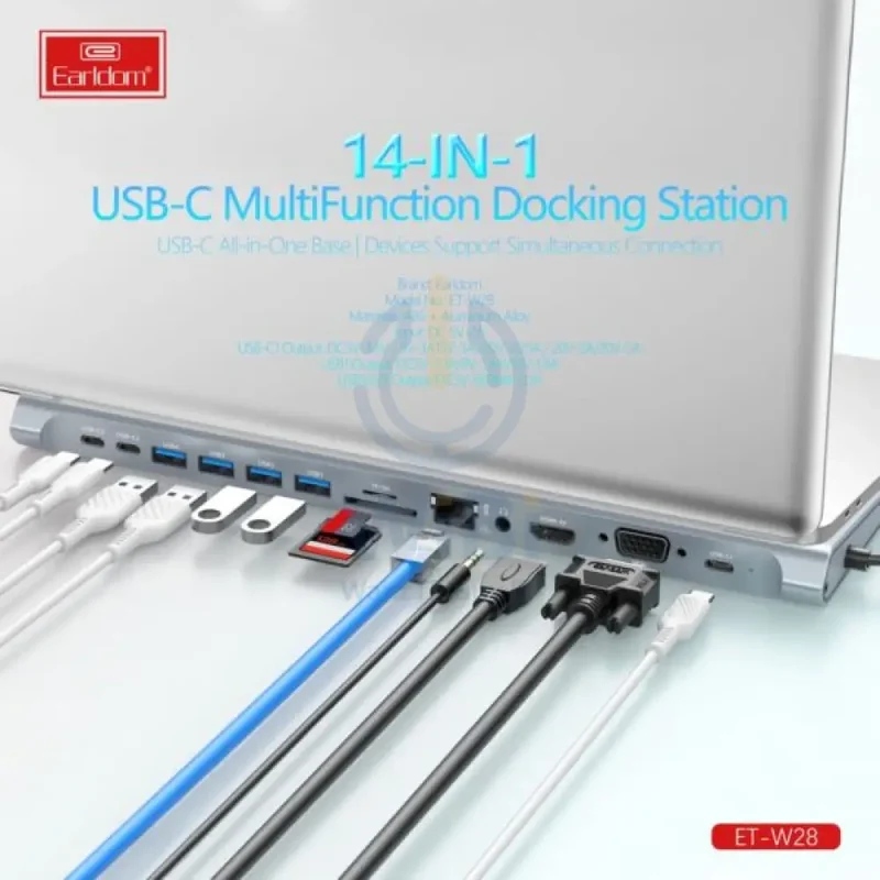 Earldom ET-W28 Type-C Multifunctional Docking Station