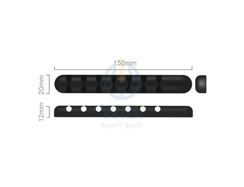 ORICO Desktop Cable Fixer 7 Way - Black