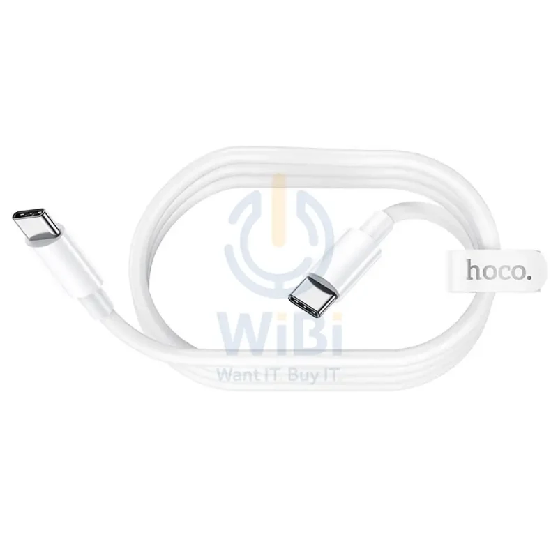 HOCO X51 High-Power Charging Data Sync Cable - USB-C To USB-C/ 100W / 2 Meter / White