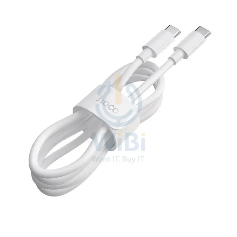 HOCO X51 High-Power Charging Data Sync Cable - USB-C To USB-C/ 100W / 2 Meter / White