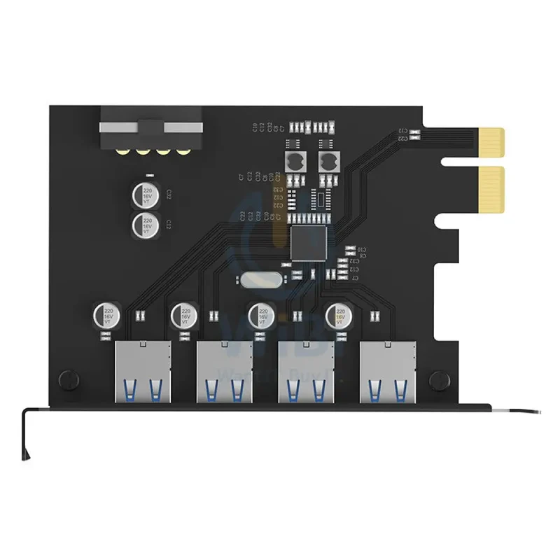 بطاقة توسعة أوريكو بأربعة منافذ USB3.0 PCI-E