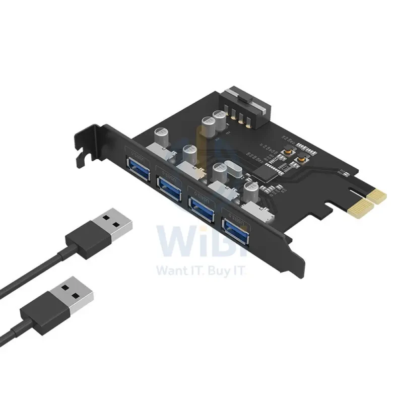بطاقة توسعة أوريكو بأربعة منافذ USB3.0 PCI-E