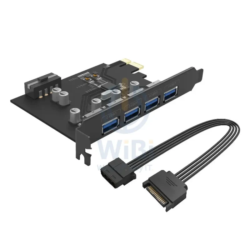 بطاقة توسعة أوريكو بأربعة منافذ USB3.0 PCI-E