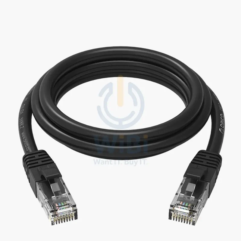 كابل شبكة أوريكو كات 6 جيجابت إيثرنت PUG-C6، بطول 40 متر / أسود