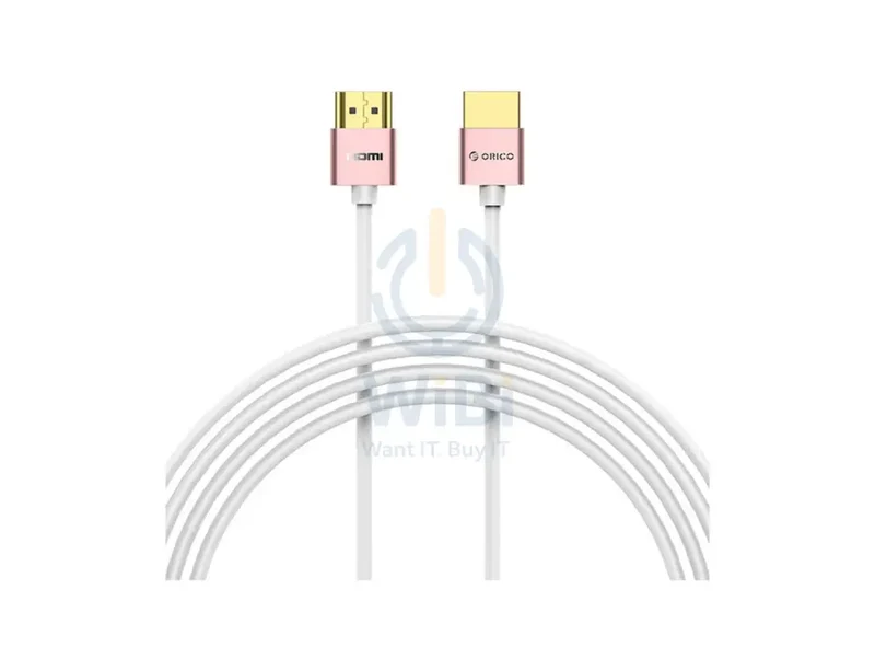 كابل أوريكو HDMI إلى HDMI بدقة 4K، بطول 1.5 متر، باللون الأبيض
