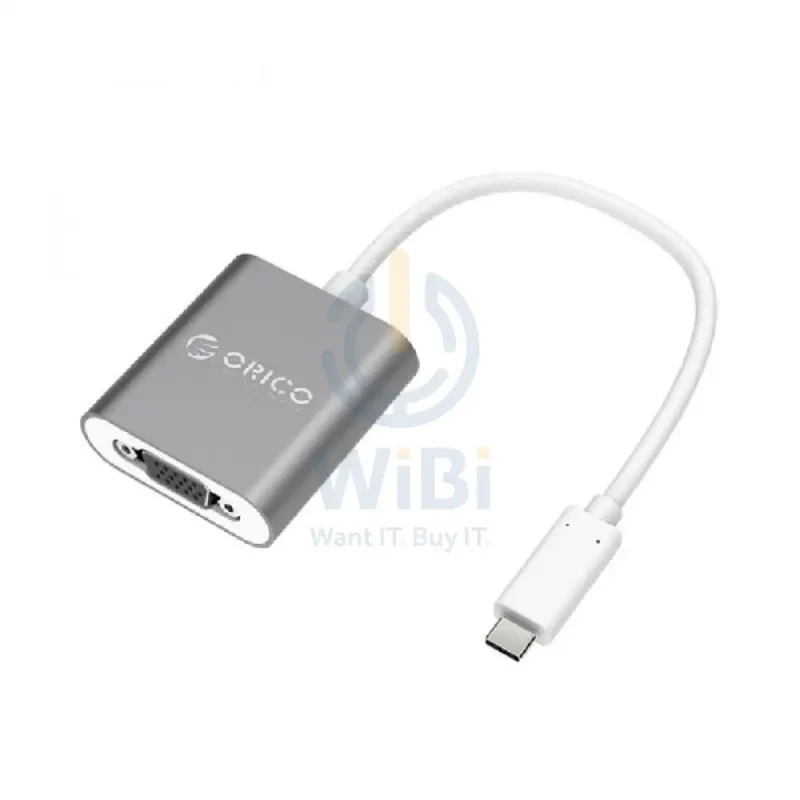 محول أوريكو من USB Type-C إلى VGA – فضي