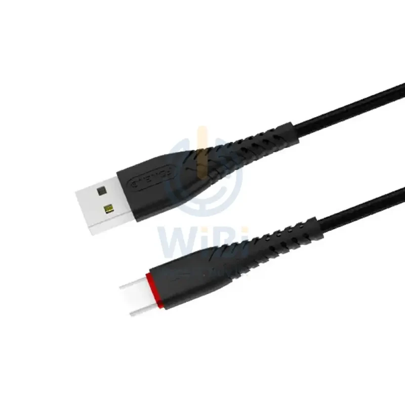 Foneng X15 Braid Type-C Data Cable Fast 2.4A - 1.2 Meter / Black