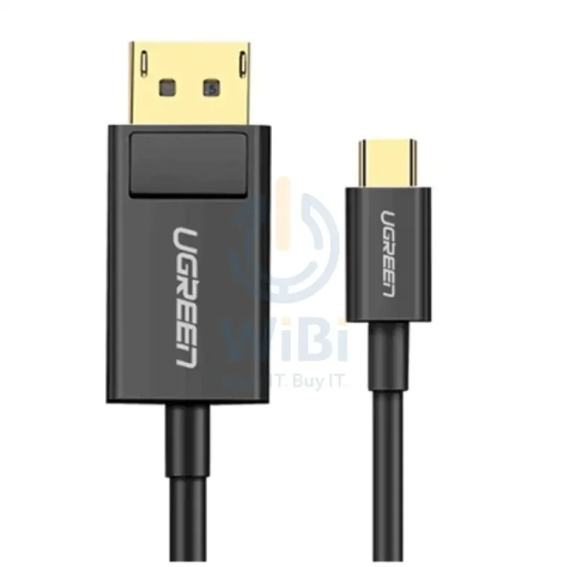 كابل يوجرين من يو إس بي Type-C إلى ديسبلاي بورت – طول 1.5 متر / أسود