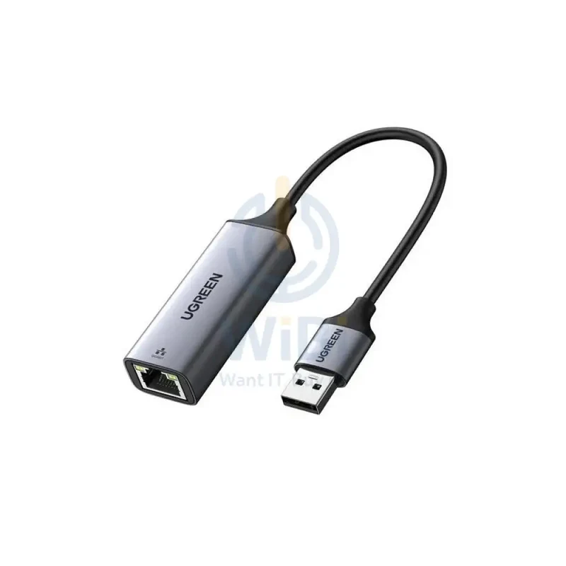 UGREEN USB to RJ45 Ethernet Adapter Aluminum Case - Space Gray