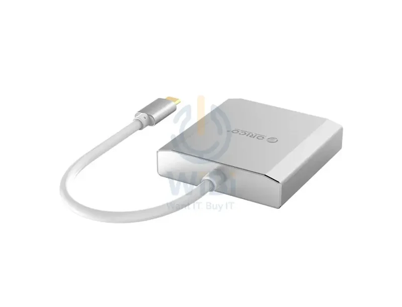 محول أوريكو من Type-C إلى DisplayPort وHDMI، فضي