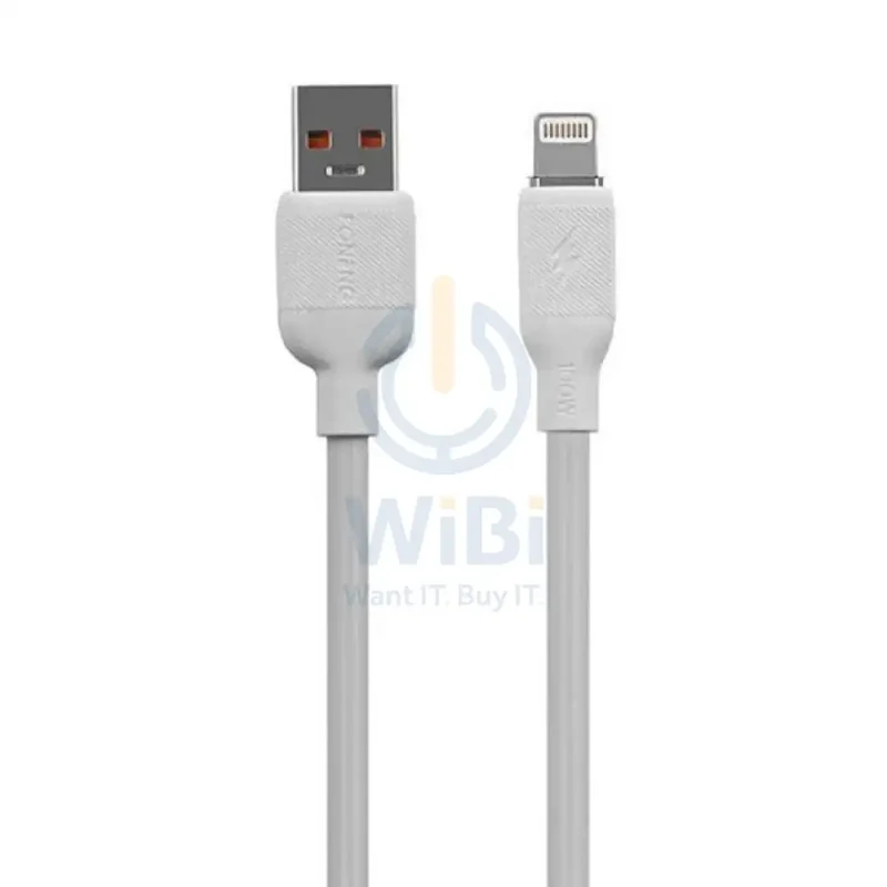 Foneng X80 Lightning Charging Cable Fast 3A - 1 Meter / White