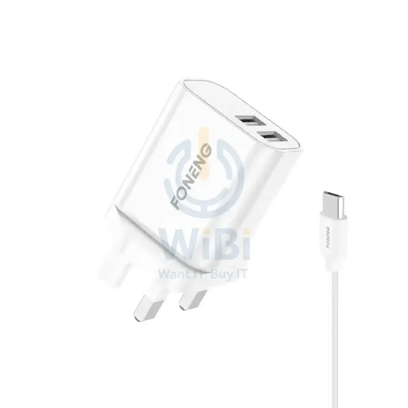 Foneng UK25 Lightning Dual USB Charger Kit Fast 2.4A