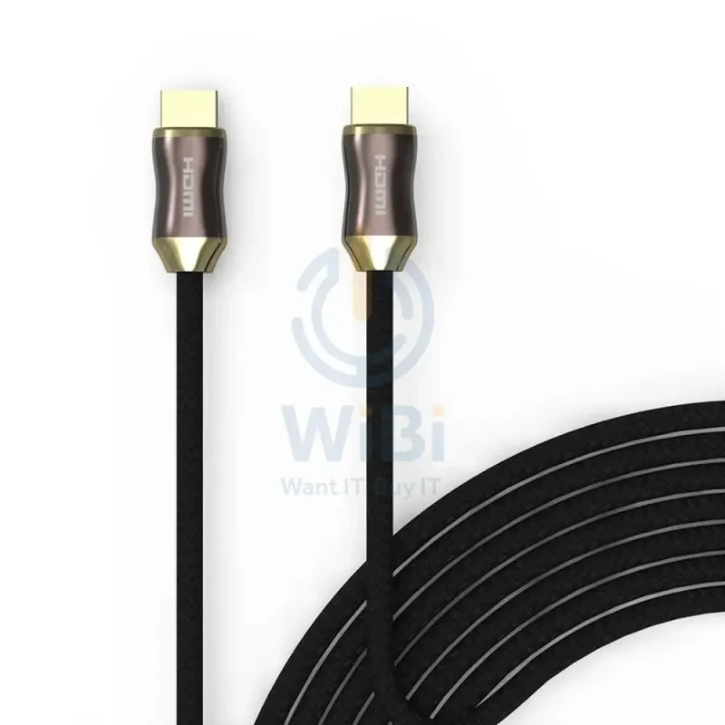 Feeltek Air UHD 8K HDMI Cable 2M (Braid + Metallic) - Black