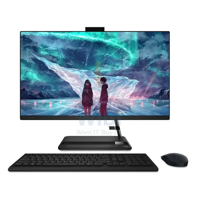 Lenovo IdeaCentre 3 Gen 7 AIO PC - i5 / 32GB / 250GB (NVMe M.2 SSD) / 23.8" FHD Multi-Touch / DOS (Without OS) / 1YW / Black - Desktop