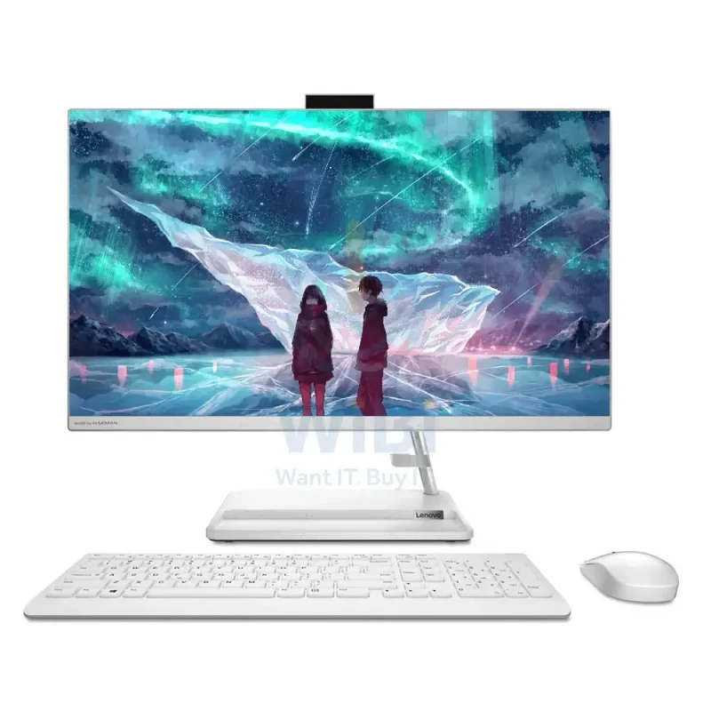 Lenovo IdeaCentre 3 Gen 7 AIO PC - i7 / 32GB / 1TB (NVMe M.2 SSD) / 23.8" FHD Non-Touch / DOS (Without OS) / 1YW / White - Desktop