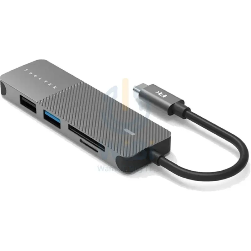 Feeltek 5-in-1 Portable USB Type C Hub - Grey
