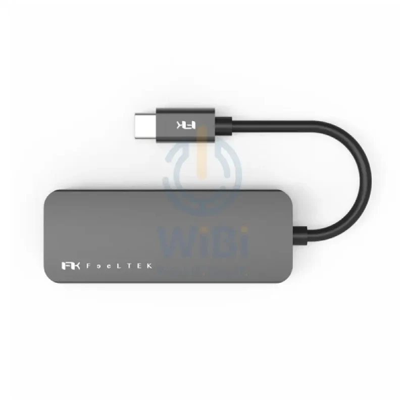 FeelTek 4-in-1 Portable USB-C Hub - Grey