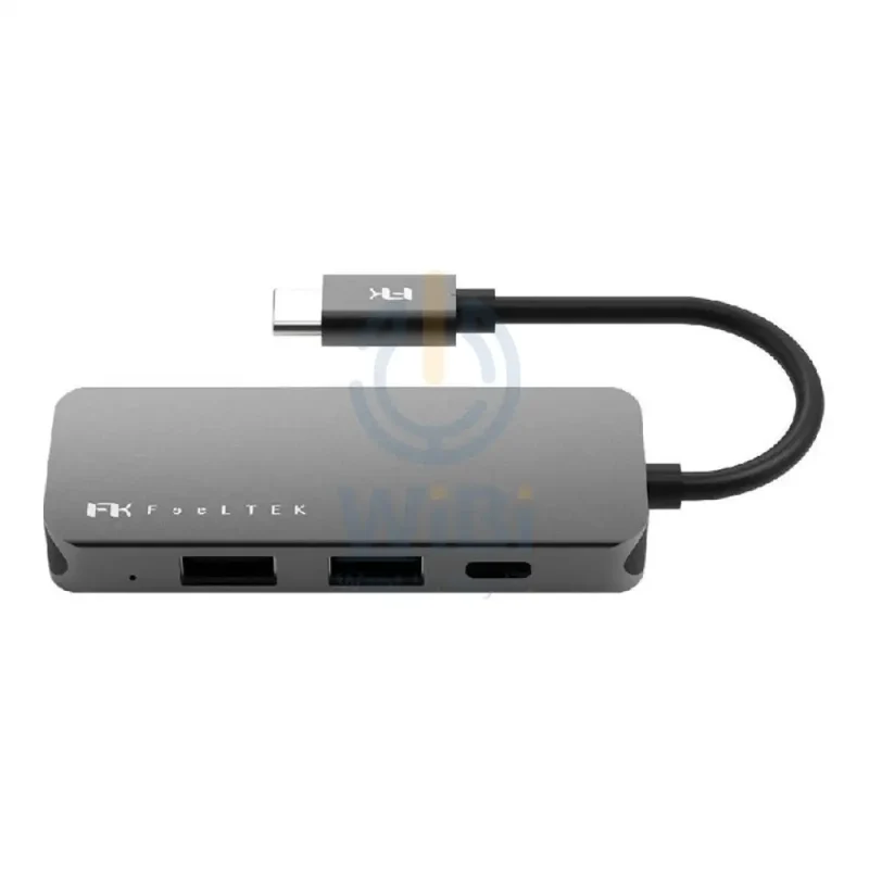 FeelTek 4-in-1 Portable USB-C Hub - Grey