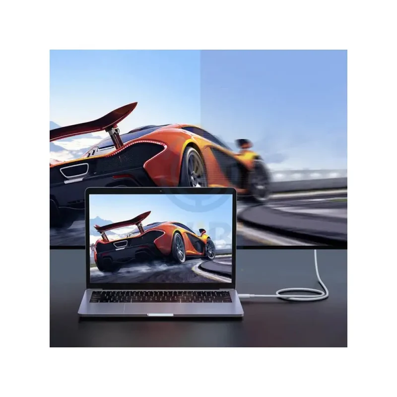 كابل يو جرين USB4 بسرعة 40 جيجابت/ثانية من USB-C إلى USB-C بتقنية PD - 100 واط / 0.8 متر / أبيض
