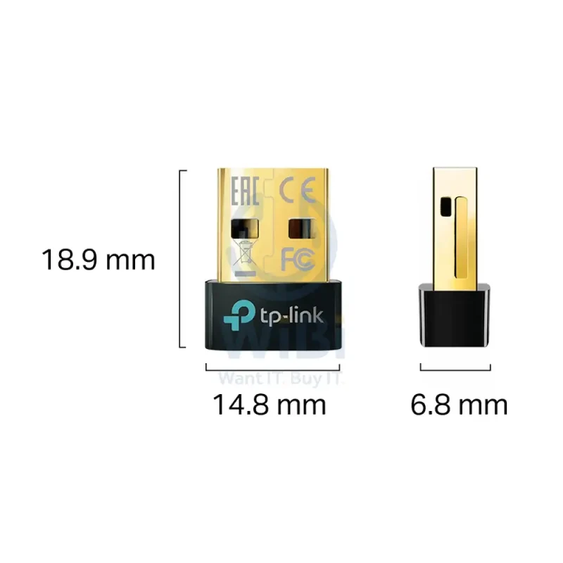 محول تي بي لينك UB500 نانو يو إس بي بلوتوث، بلوتوث 5.0 / يو إس بي 2.0