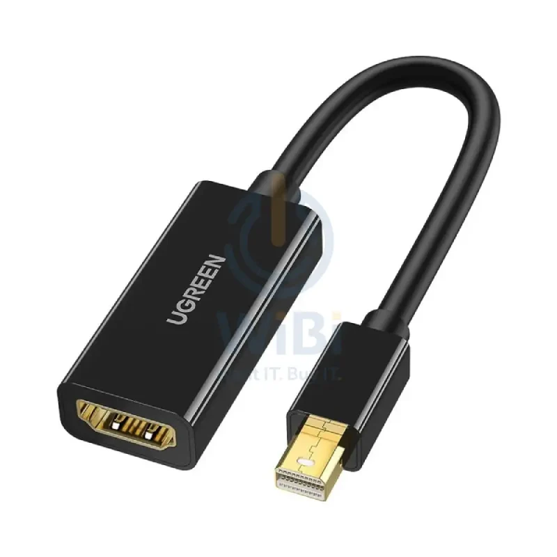 محول يوجرين من ميني DP إلى HDMI، 4K، باللون الأسود