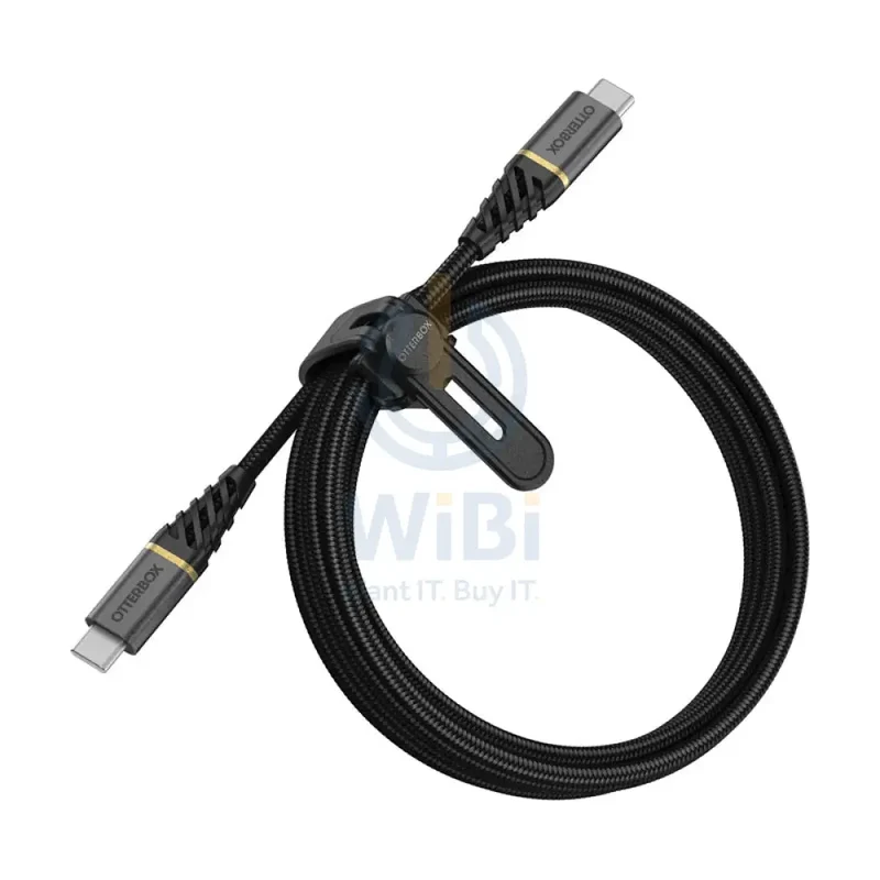 OtterBox Premium USB-C To USB-C Fast Charge Cable - USB-C / USB-C / 2 Meters / Black - (Warehouse Packed)
