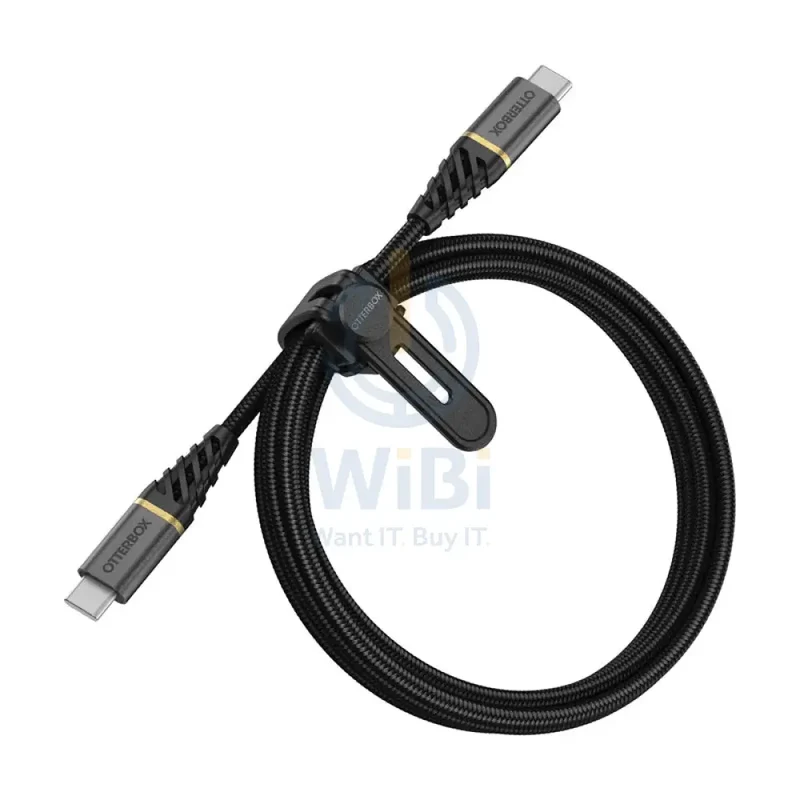 OtterBox Premium USB-C To USB-C Fast Charge Cable - USB-C / USB-C / 1 Meter / Black - (Warehouse Packed)