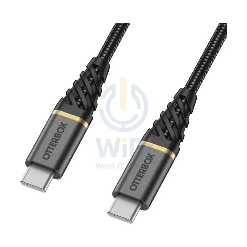 OtterBox Premium USB-C To USB-C Fast Charge Cable - USB-C / USB-C / 1 Meter / Black - (Warehouse Packed)