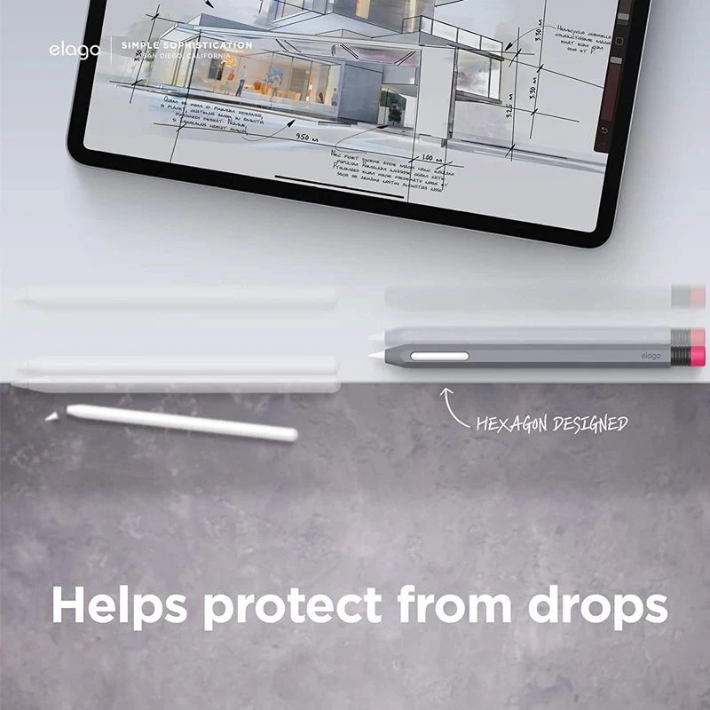 حافظة كلاسيكية إيلاغو لقلم آبل الجيل الثاني، باللون الرمادي الداكن