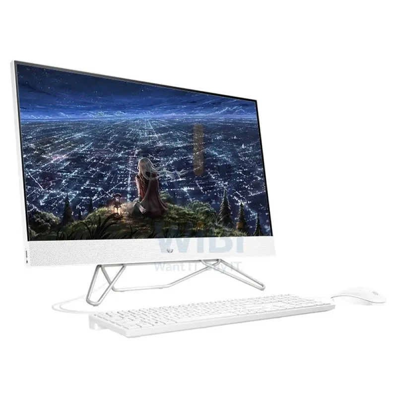 HP 27-CB1042NE AIO PC - i7 / 16GB / 512GB (NVME M.2 SSD) / 27.0" FHD Non-Touch / 2GB VGA / DOS (Without OS) / 1YW / Starry White - Desktop