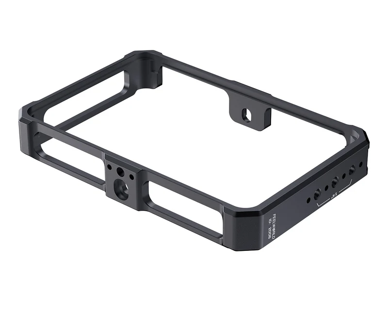 FEELWORLD Kamera-Monitor-Käfig für F5 PRO, F5 PROX, F6 PLUS und F6 PLUSX Monitore mit mehreren Erweiterungsschnittstellen, Vollaluminiumlegierung, 2008