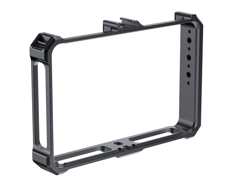 FEELWORLD Kamera-Monitor-Käfig für F5 PRO, F5 PROX, F6 PLUS und F6 PLUSX Monitore mit mehreren Erweiterungsschnittstellen, Vollaluminiumlegierung, 2008