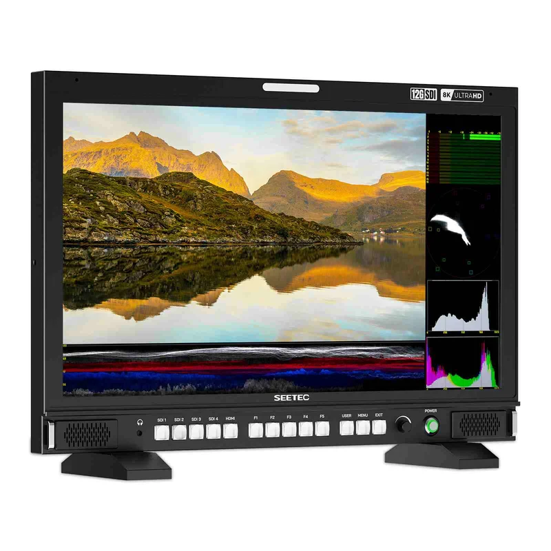 SEETEC S24 23.8-Zoll 4K/8K Broadcast-Monitor Hohe Helligkeit 1000 Nits 4x12G-SDI HDMI UltraHD 3840x2160