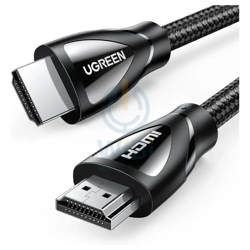 كابل يوجرين HDMI A ذكر/ذكر مضفر – طول 2 متر / أسود