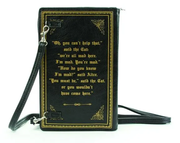 Alice In Wonderland Book Handbag Purse