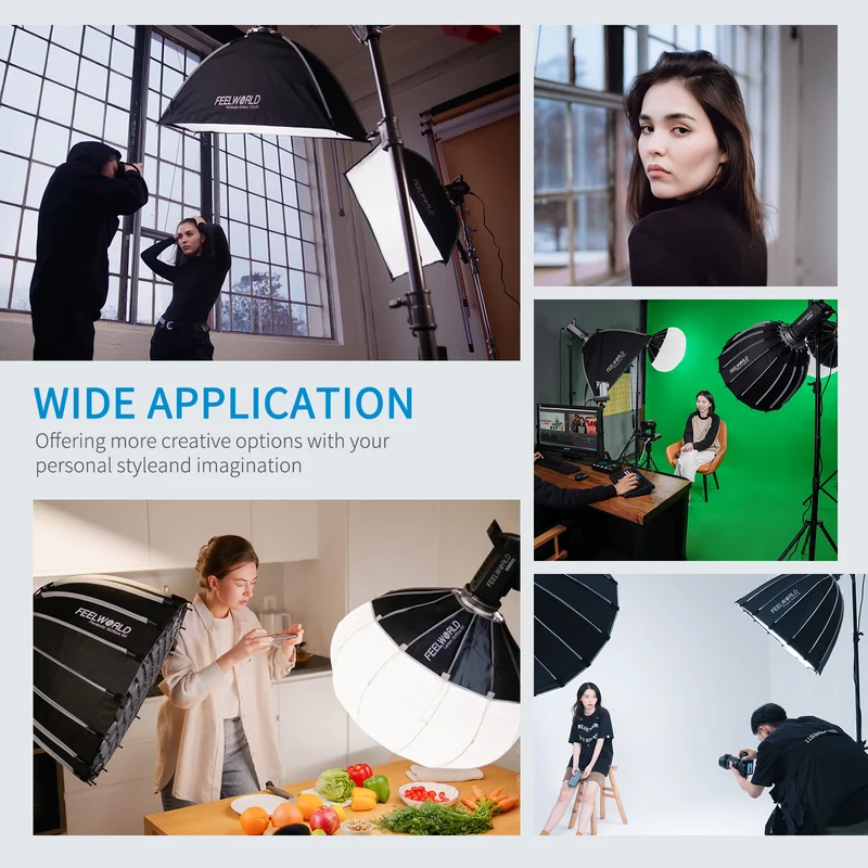 FEELWORLD FL225D 225 W Videostudioleuchte mit 5600 K Tageslicht-Dauerbeleuchtung