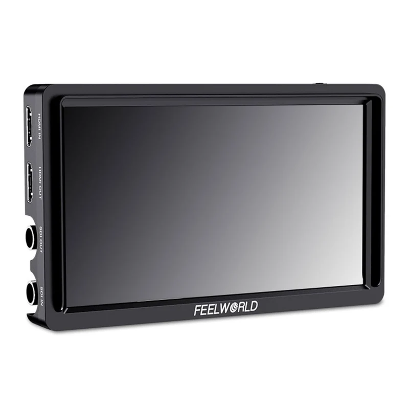 FEELWORLD FW568S 6-Zoll-Feldmonitor für DSLR-Kameras (450 cd/m²) mit externem Netzteil F970, SDI, 4K und HDMI