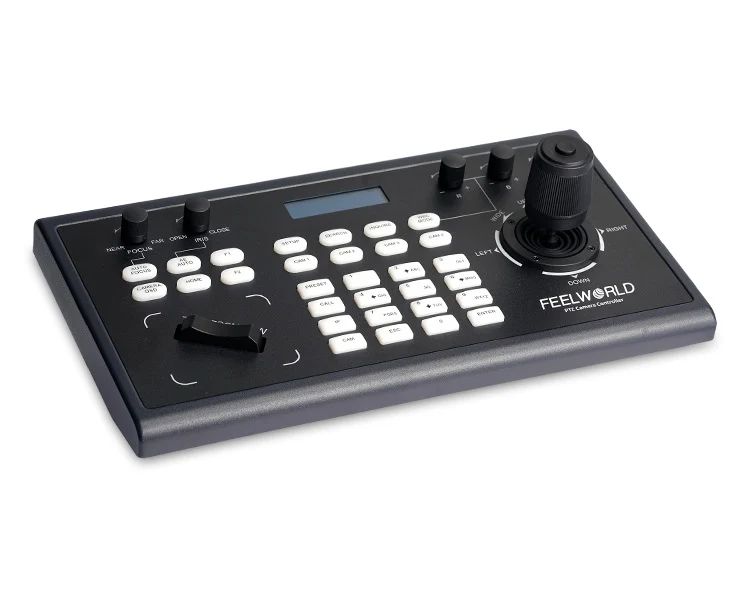 FEELWORLD KBC10 PTZ-Kamera-Controller mit Joystick- und Tastatursteuerung LCD-Display PoE-unterstützt