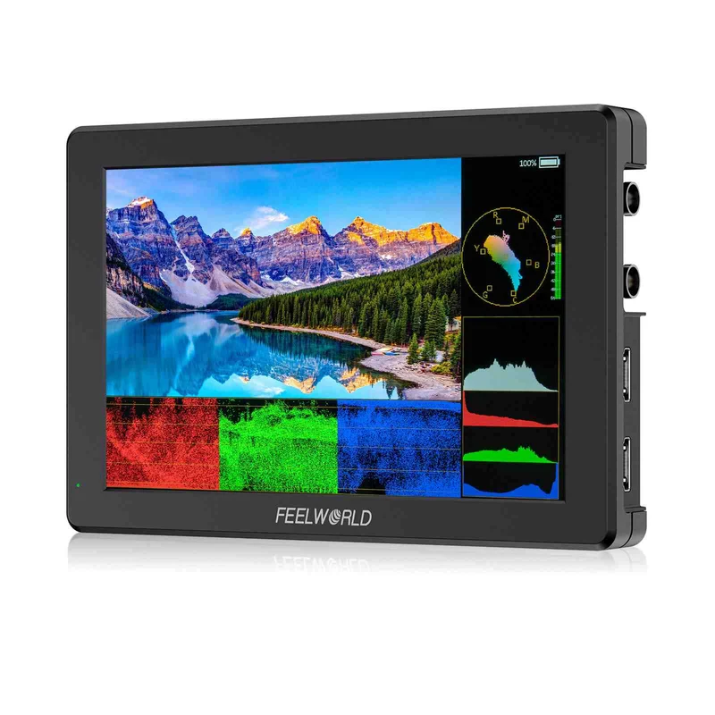 FEELWORLD T7S PRO 7 Zoll 2000nit Aluminium Feld-DSLR-Kameramonitor, ultrahell, 3G SDI 4K HDMI 60