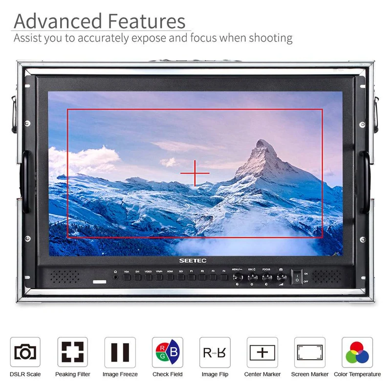 SEETEC P173-9HSD-CO 17.3 Zoll 1920x1080 Broadcast Director Monitor Carry on mit SDI HDMI In Out
