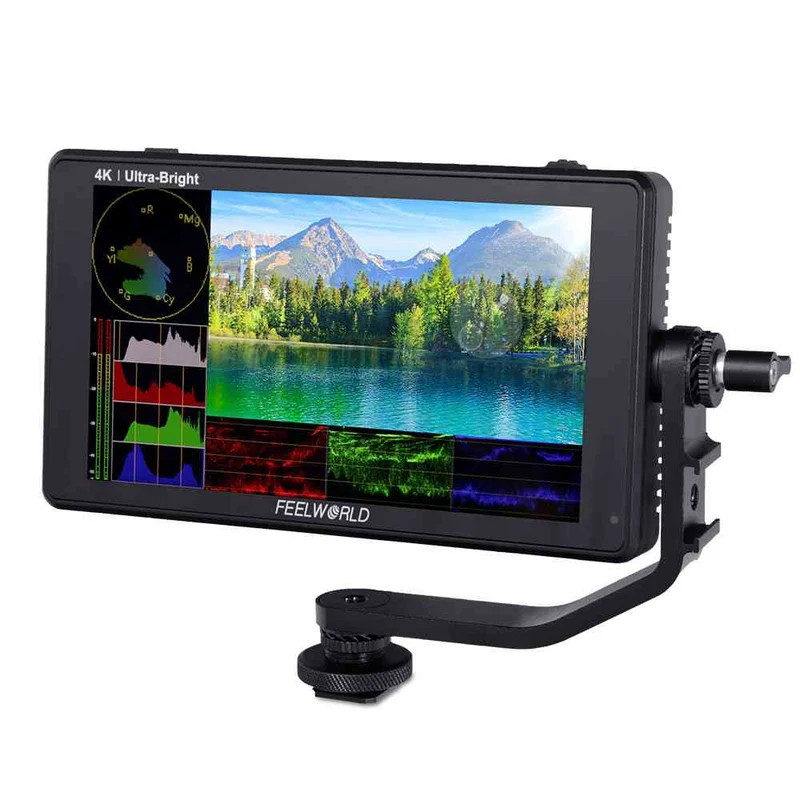 FEELWORLD LUT6S 6 Zoll 2600nit Ultra Bright Field DSLR-Kameramonitor mit Touchscreen, HDR, SDI, 4K und HDMI