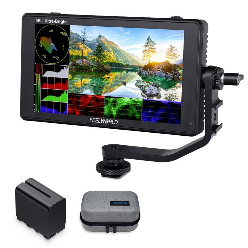 FEELWORLD LUT6 6 Zoll 2600nit Ultra Bright Field DSLR-Kameramonitor Touchscreen HDR 4K HDMI