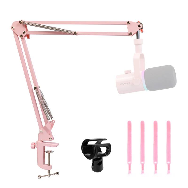FEELWORLD AMS1 Rosa Mikrofonarm für PM1 und dynamisches Mikrofon